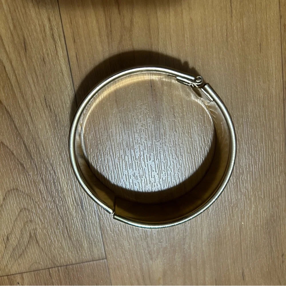 Blue and Gold Bangle Bracelet